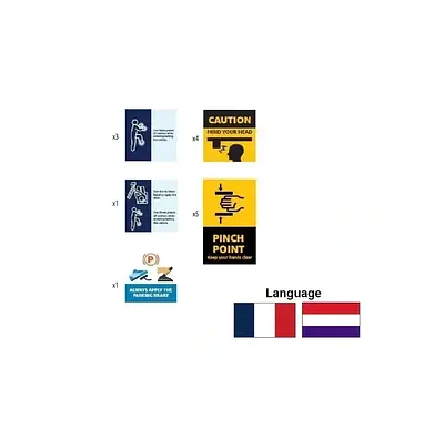 Vehicle Safety Label Kit Ice Mercedes Vito (BLX)