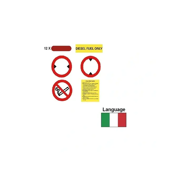Cab Label Kit ICE Peugeot Boxer (IT)