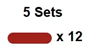 5 Sets of Reflective Red Strips